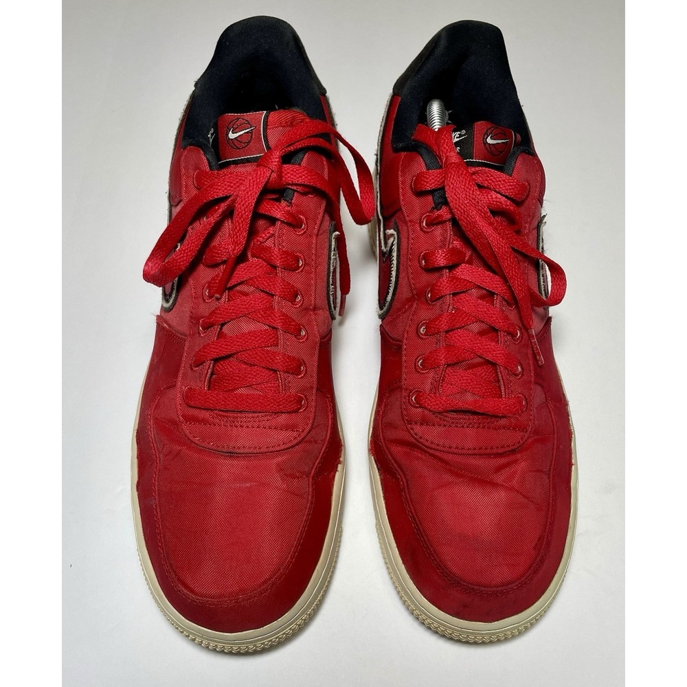 Nike Air Force 1 Reverse Stitch Sport University Red Black CD0886-600 Mens 11.5